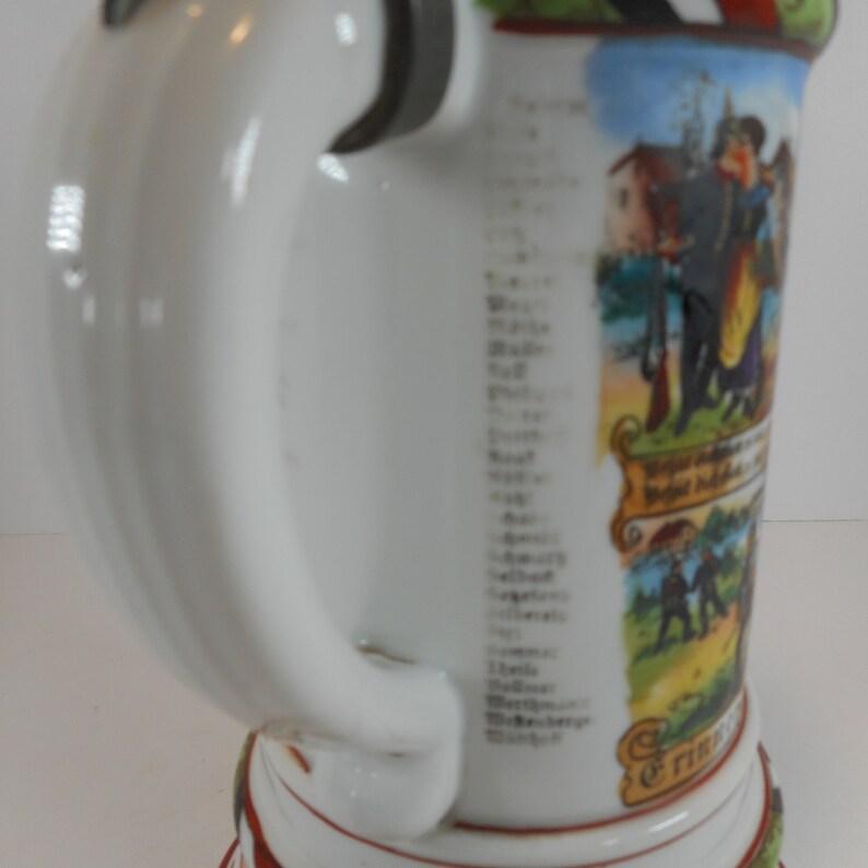 RARE German Lithophane Regimental Beer Stein Rgt 88 CIRCA 1905 Etsy