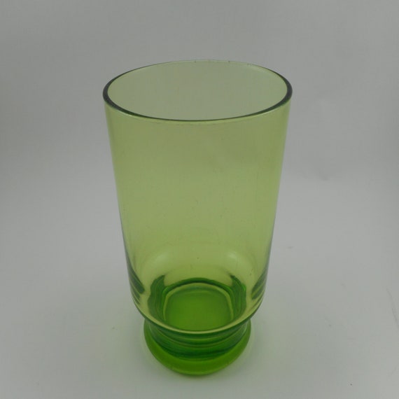 8 GREEN apple glasses heavy double base CIRCA 198… - image 7