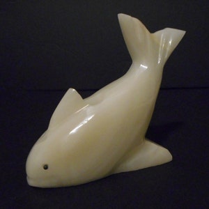 Vintage &quot;Happy Fish&quot; Figure Dolphin - Pen holder - Marble