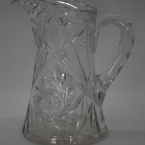 ABP cut Crystal American Brilliant period Pitcher CIRCA 1950s
