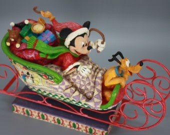 JIM SHORE laughing all the way Mickey Mouse Disney Traditions CIRCA 2000s