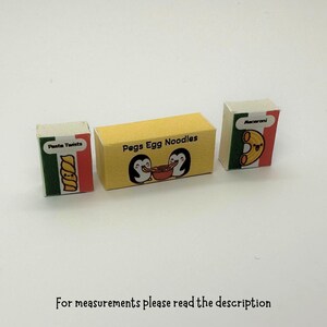 1:12 dollhouse food - pasta and noodles - handmade