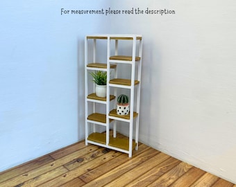 1:12 scandi style mini dollhouse bookcase and display shelves - handmade