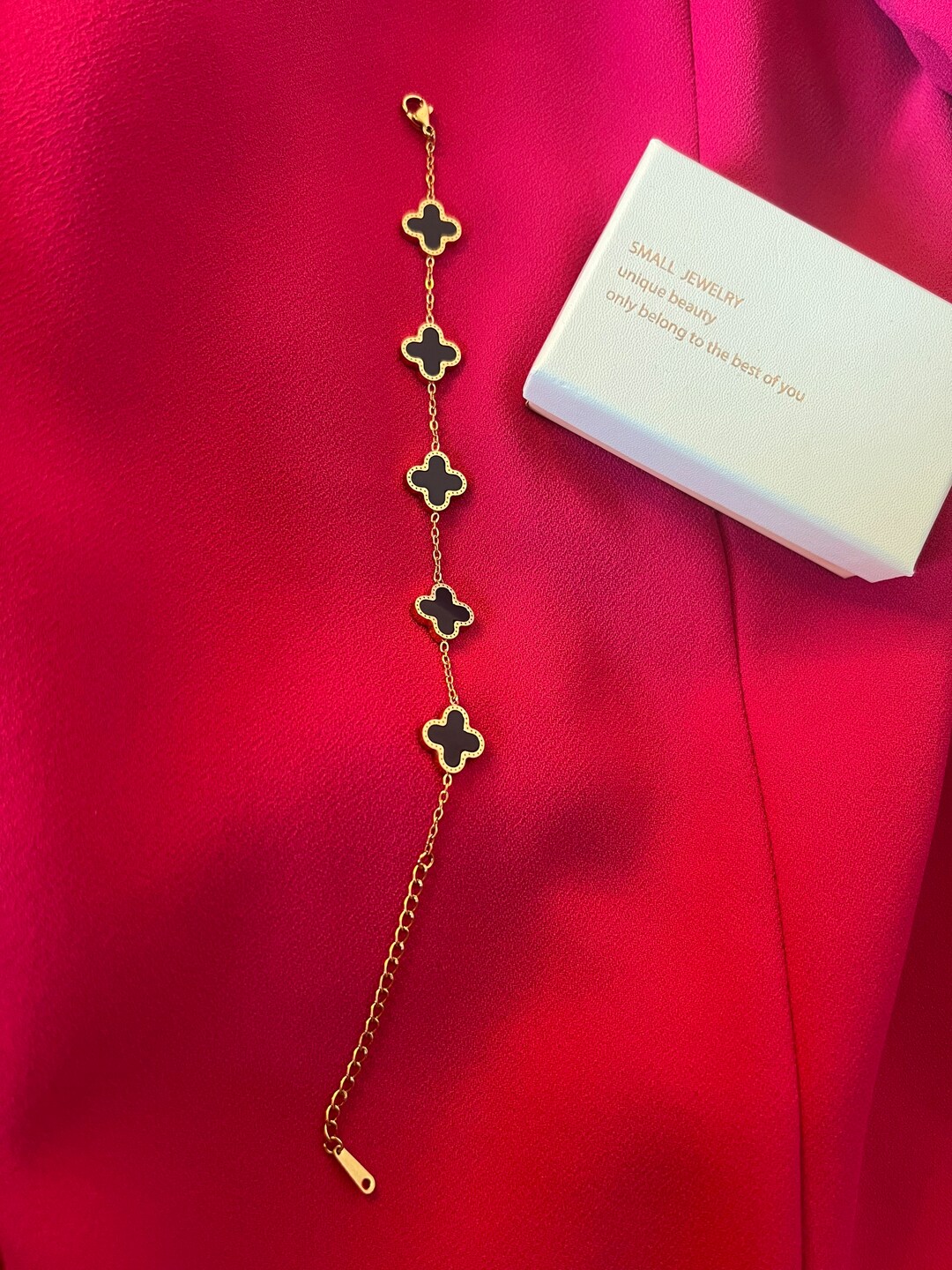 Black Clover Bracelet for Women Etsy