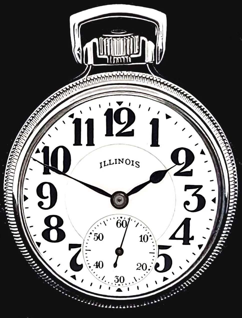 ILLINOIS Sangamo Special 21 Jewels 16 Size Railroad Pocket Watch
