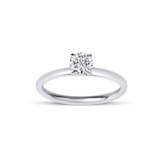 0,5 ct GIA or HRD Certificated Natural Four- Prong Round Cut Diamond | Wedding Engagement Bridal Fashion Women's Ring | Engagement Ring