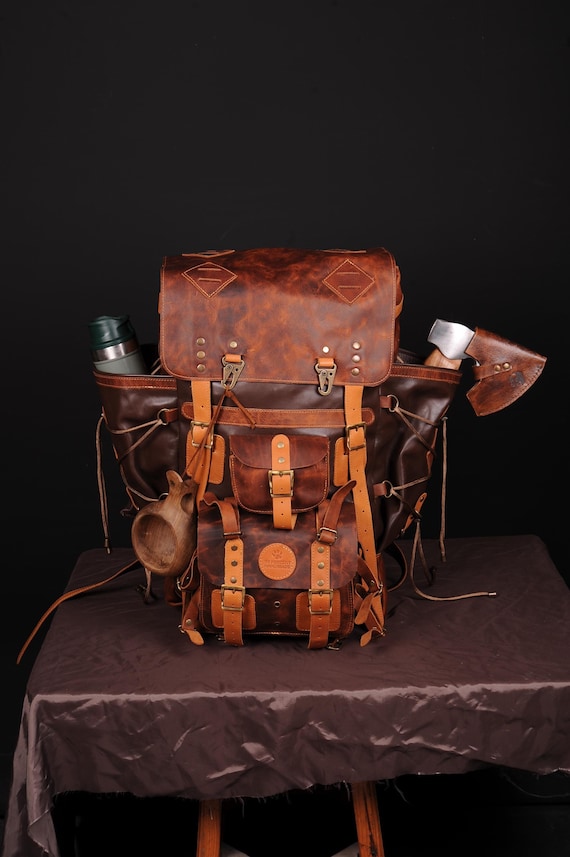 Limited | Camping Backpack | Bushcraft Backpack | Leather Backpack | Travel | Bushcraft | Camping | Hiking | Personalization