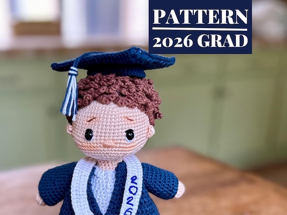 Graduation Crochet, Graduation Amigurumi Boy Doll PATTERN PDF, DIY Graduation Gift for College Boy, 2026 Grad Gift for High School Graduate - Etsy Graduation Crochet, Graduation Amigurumi Boy Doll PATTERN PDF, DIY Graduation Gift for College Boy, 2026 Grad Gift for High School Graduate - Etsy
