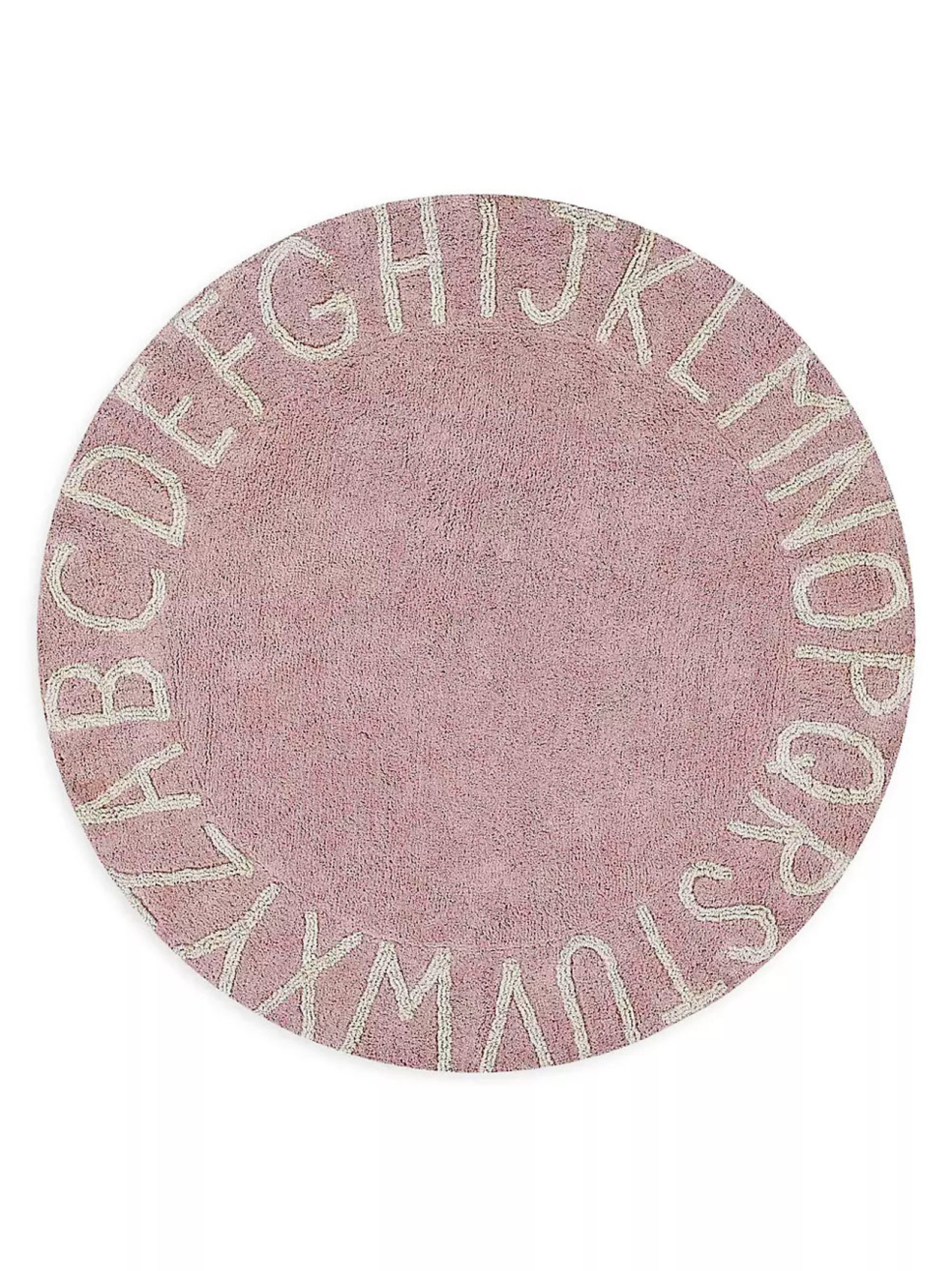 Pink Rug Alphabet Hand-tufted Alphabet Wool Rug, ABC Learning Playmat, Colorful Kids ...