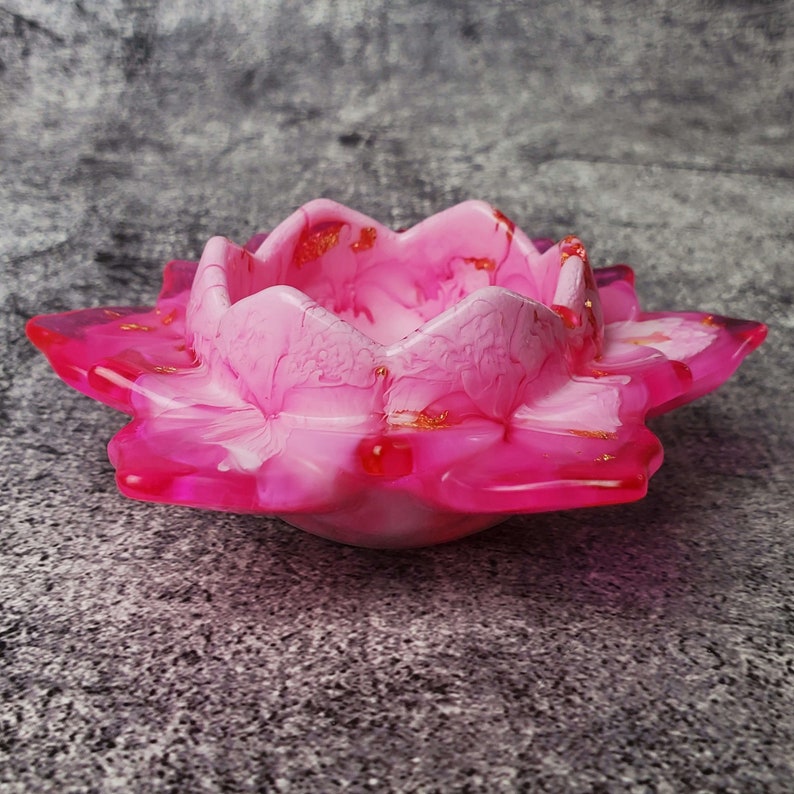CUSTOM Resin Lotus Flower Candle Holder Etsy