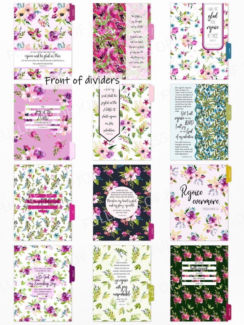 Printable Christian Planner 2025 Classic Size Faith Planner Floral ...
