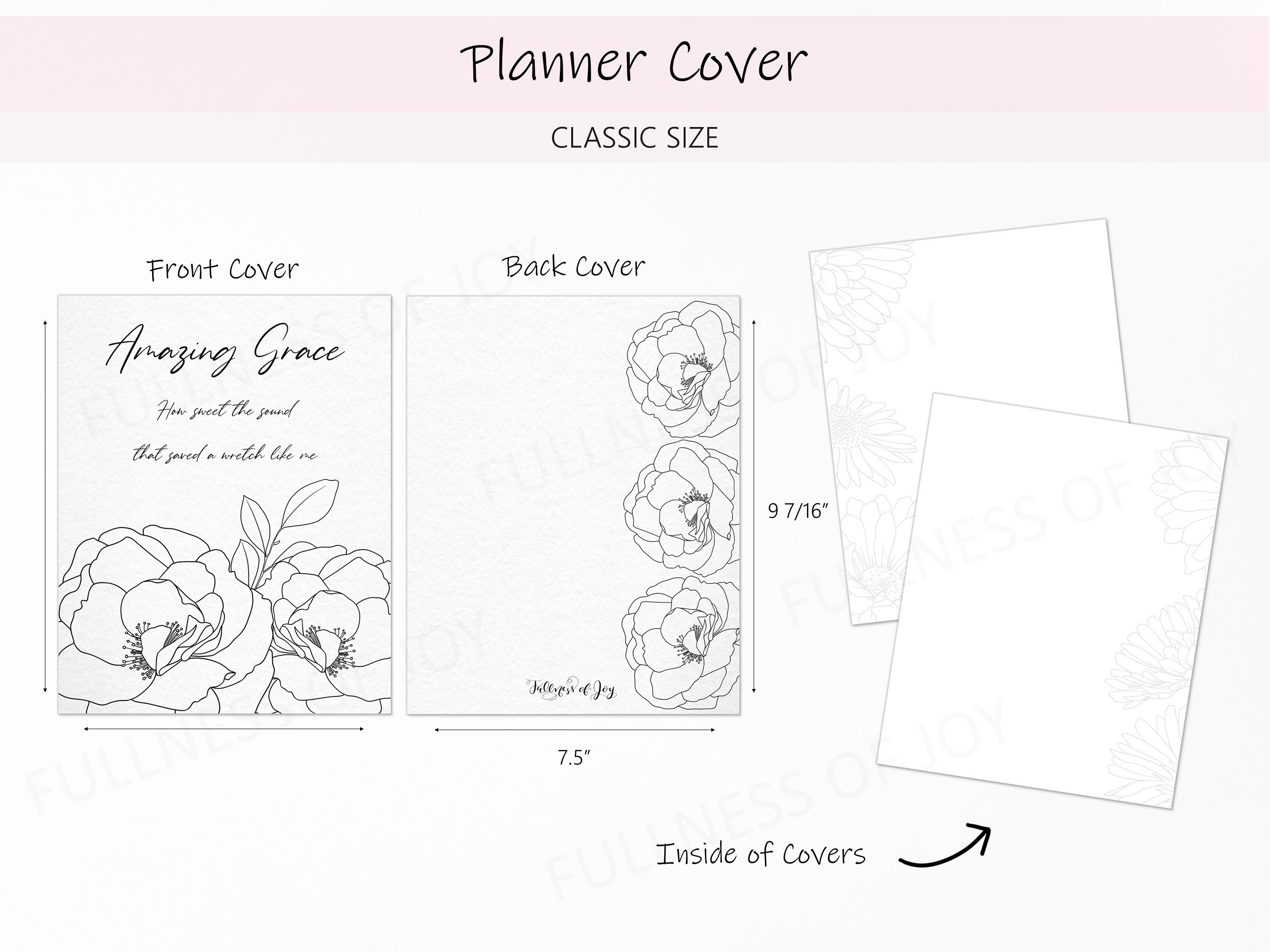 Printable Minimalist Christian Planner 2024 Seasonal Floral Planner ...