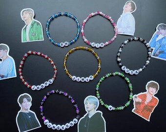 BTS Bias Bracelets Kpop Army Beaded Bracelet 