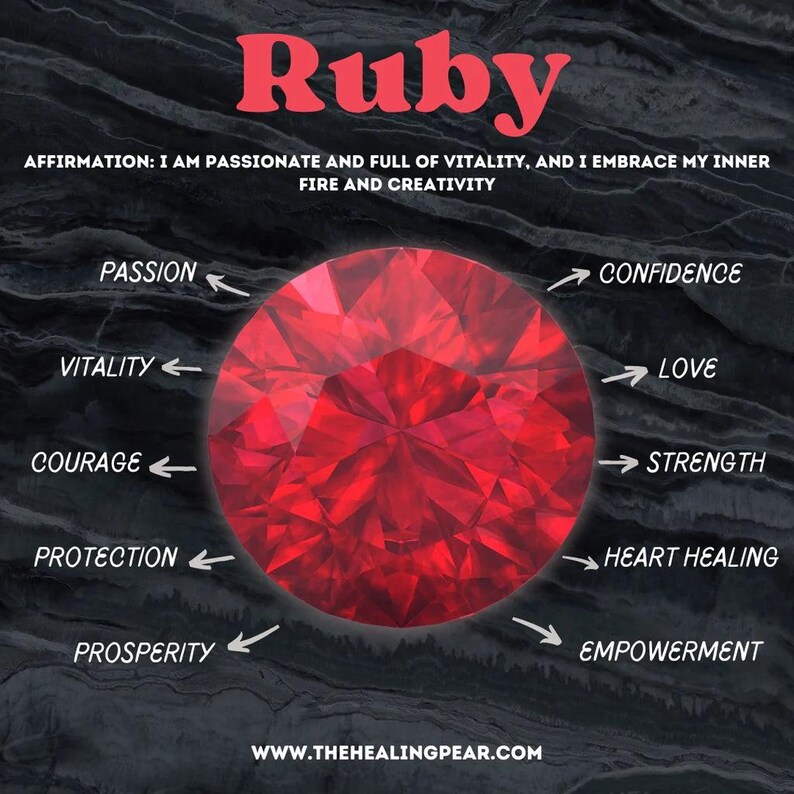 Ruby Sterling Silver Pendant - Wire Wrapped Gemstone Necklace image 2