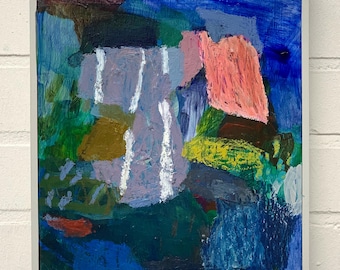 Original Abstract Painting | Small Modern Art for Cozy Nook
