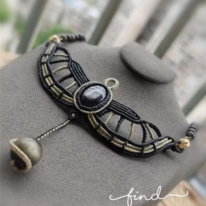 Vintage Handmade Gothic Dark Choker Choker Necklace