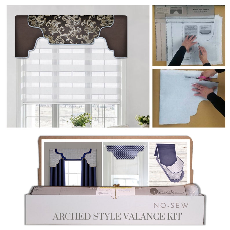 Nosew Archedstyle Cornice Valance Kit DIY Room Decor Etsy