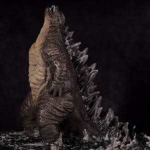 Godzilla Print in Place with Stand (Extremely High Detail, No Supports Needed)