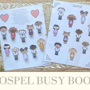 Gospel Learning Binder Printable's - Kids Sunday Activity Book - Church Of Jesus Christ Of Latter Day Saints - Gospel Gratitude Set