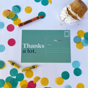 Kid es Fill In the Blank Thank You Karte Set