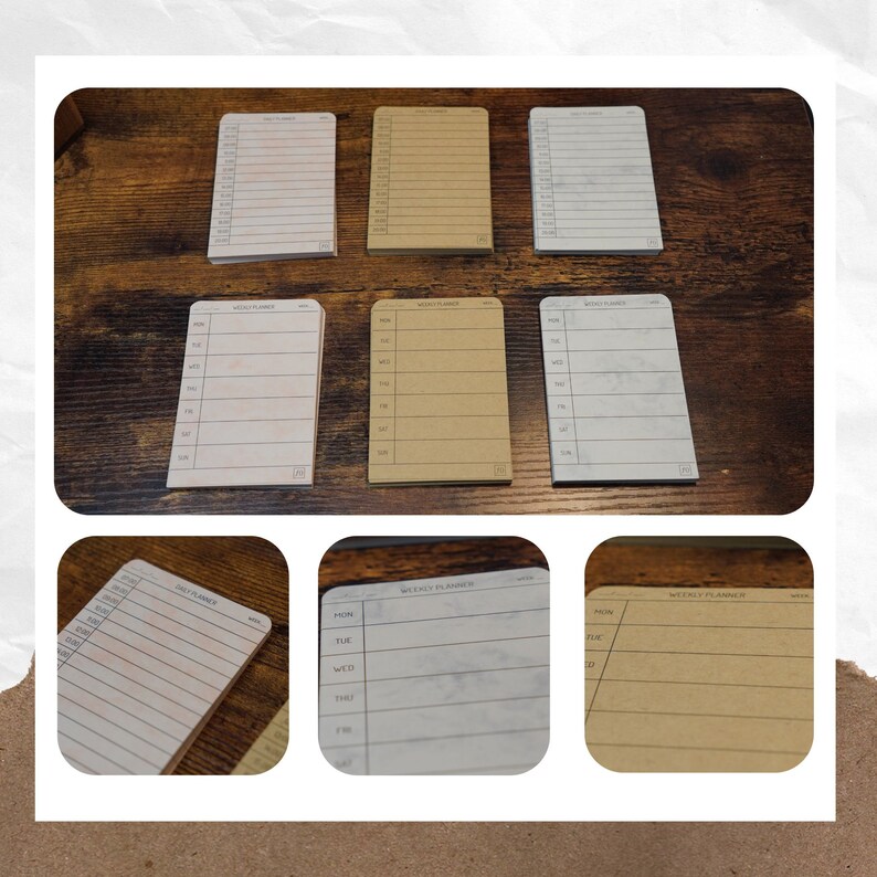 Todo Cards A7 Size for Card Holder | Daily - Weekly Layout | Priority ...
