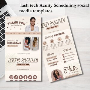 Acuity Scheduling Template Hair Stylist, Hair Acuity Website Template, Hair Acuity Website Banner, Editable Acuity Booking Template, Luxury