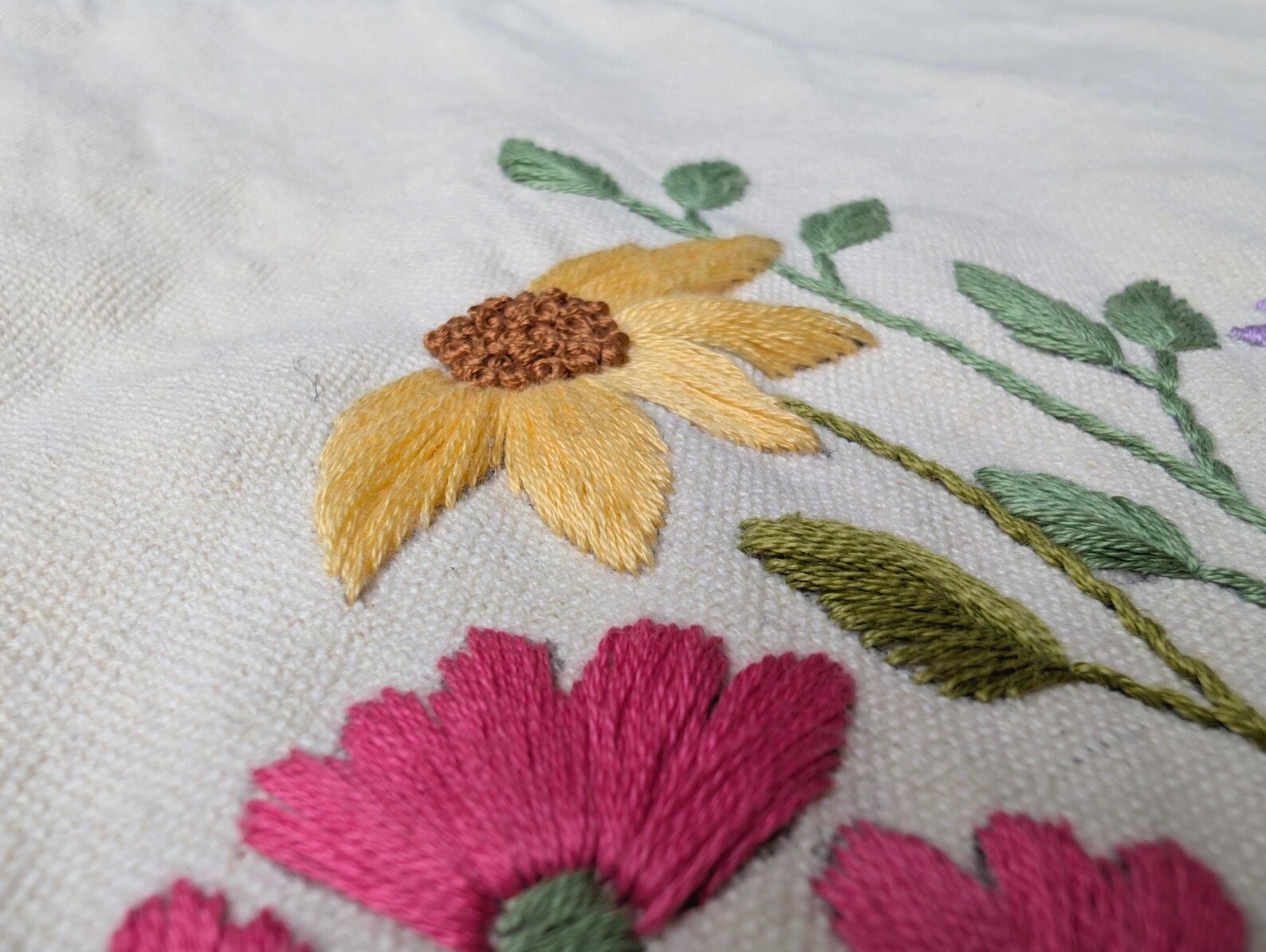 Wildflowers Hand Embroidery Pattern PDF – Floral Hoop Design (digital ...