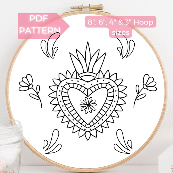 Mexican Embroidery Pattern - Etsy