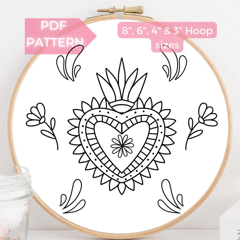 Mexican Embroidery Pattern - Etsy