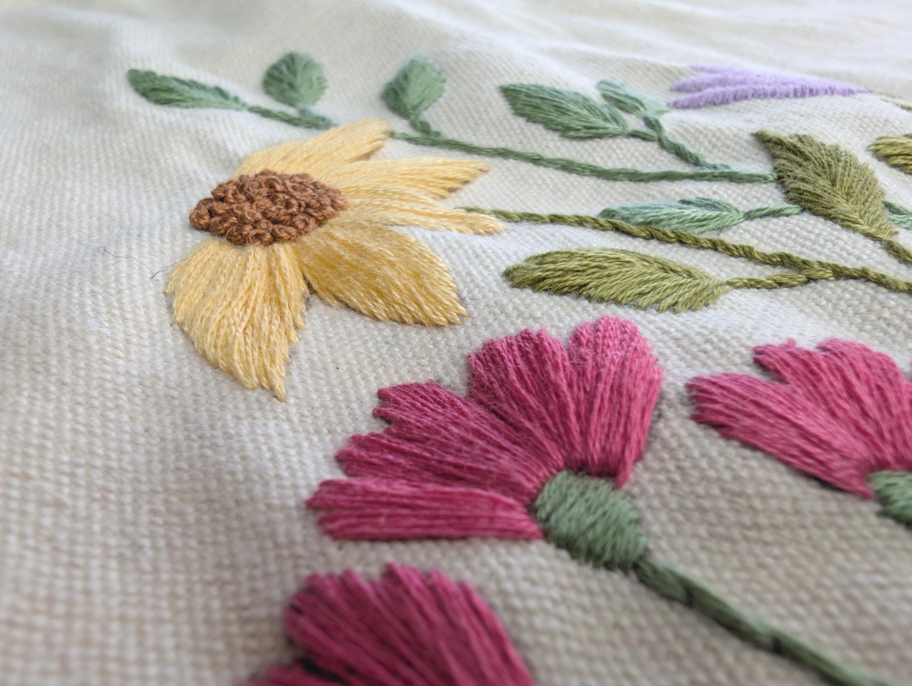 Wildflowers Hand Embroidery Pattern PDF – Floral Hoop Design (digital ...