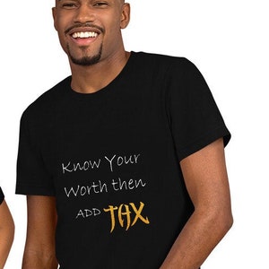 Unisex t-shirt Know your worth zdjęcie 1