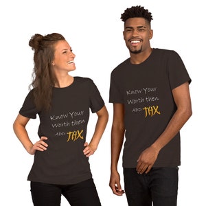 Unisex t-shirt Know your worth zdjęcie 6