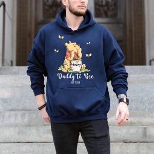 Winnie the Pooh From Mommy to Bee T-Shirt,Disney Maternity Sweatshirt,Mommy and Daddy to Bee T-Shirt,Pooh Bear Maternity Outfit Disn