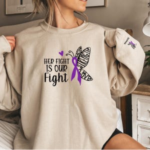 Customizable Epilepsy Awareness Sweat,Mental Health Sweatshirt,Friend Gift,Purple Ribbon T-Shirt,Motivational Gifts for Epilepsy,mother day