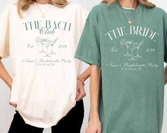 The Bach Club Bachelorette Shirts, Custom Location And Name Bachelorette Party Shirts, Social Club Luxury Bachelorette Party Gift Shirts
