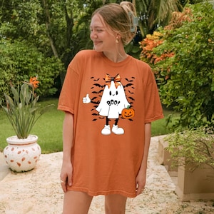 Comfort Colors Boo alloween Shirt, Halloween Gifts, Ghost Shirt, Halloween Party Shirt, Boo Shirt for Kids, Funny Halloween Shirt Gifts