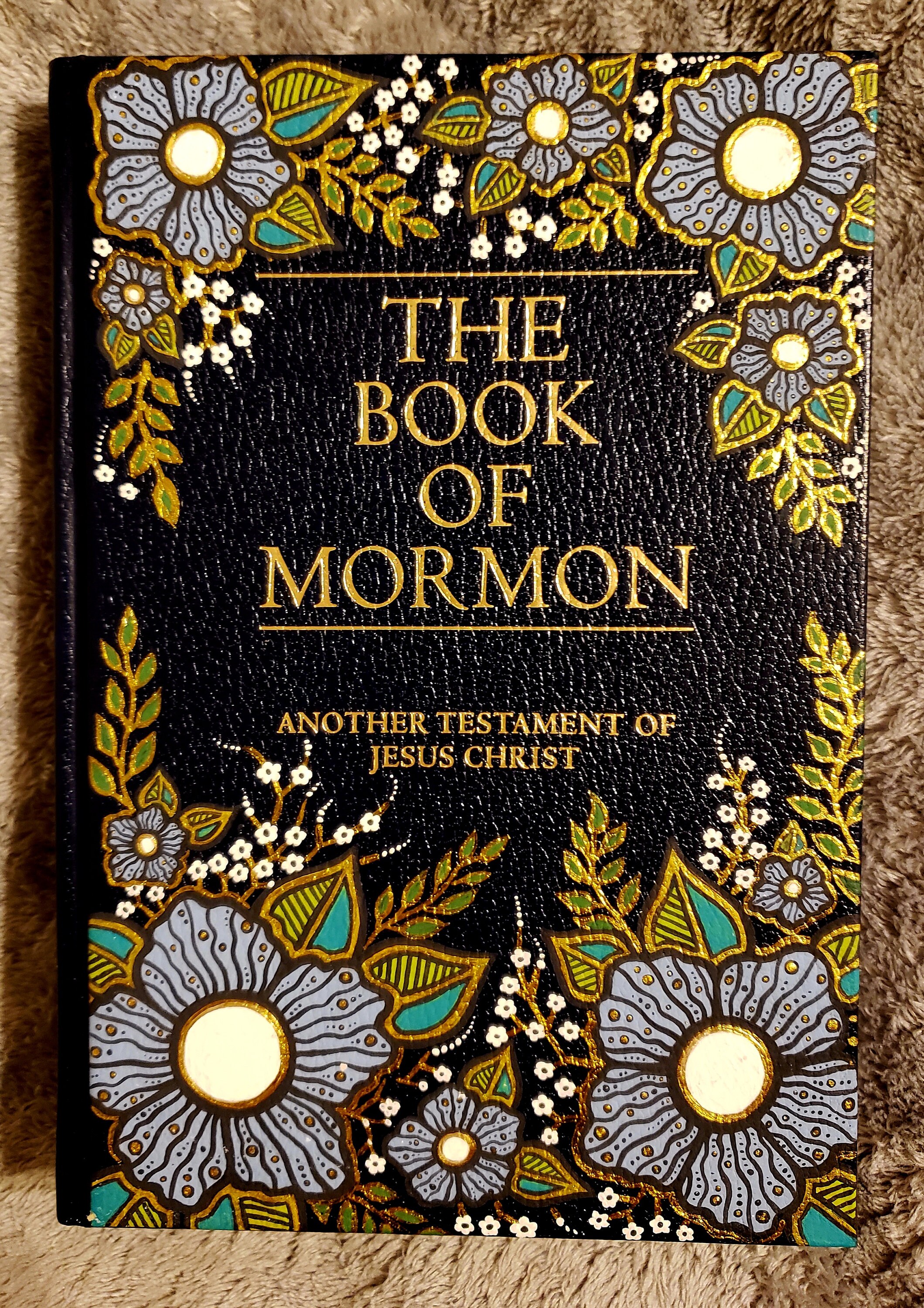 Custom Hand Painted Book of Mormon - Etsy