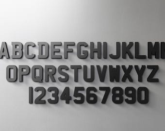 4D Number Plate Letters & Numbers – Self Adhesive 3mm Gloss Black