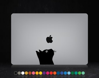 Katze nach oben - MacBook Laptop PC Aufkleber Aufkleber Apple Back Sticker Auto Tiere Geschenk