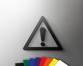 Plant  Room / Warning Sign - 3mm Acrylic Restroom, Cafe, Wayfinding 3D, Minimal, Restaurant, Hotel Door Sign - Self Adhesive