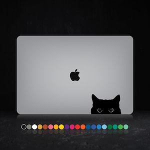 Cat Peeking - MacBook Laptop PC Decal Sticker Apple Back Sticker Car Animals Gift