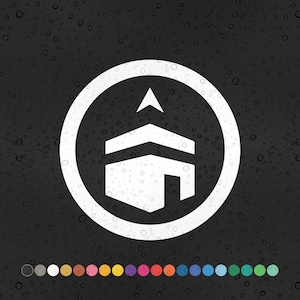 Ka'ba Qibla Pray Direction - Vinyl Sticker Decal Arabic Islamic Art ...