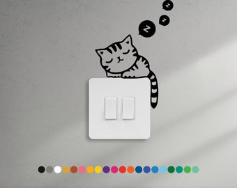 Autocollant Mural Switch Art Pour Interrupteur – Motif Love & Emojis, Déco Chambre Enfant, Vinyle