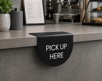Custom Folded Counter Sign – Personalised Counter Edge Display
