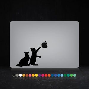 Gatos lindos - MacBook Laptop PC calcomanía pegatina Apple Back Sticker coche animales regalo mascotas