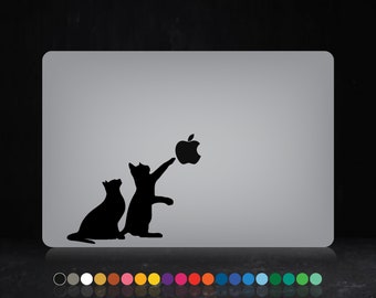 Süße Katzen - MacBook Laptop PC Aufkleber Aufkleber Apple Back Sticker Auto Tiere Geschenk Haustiere