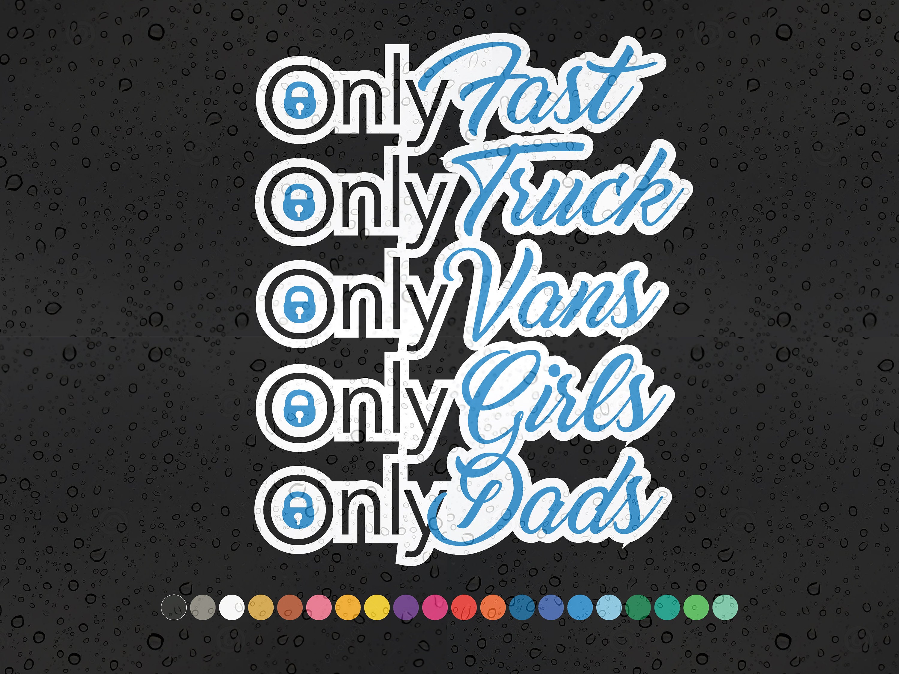 Custom Text Sticker Car Motorcycle Bicycle