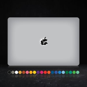2x Glitched Apple - MacBook Laptop PC Decal Sticker Apple Back Sticker Car Pet Cute Animal Love