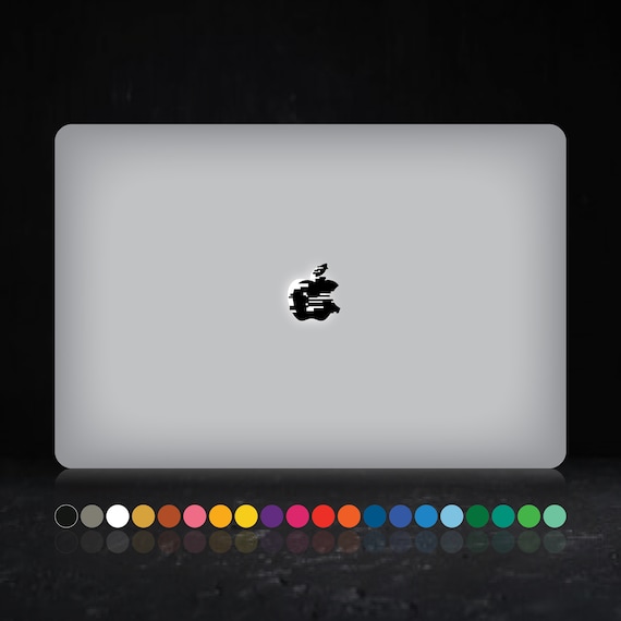 Apple computer ステッカー 2x Glitched Apple - MacBook Laptop PC Decal Sticker Apple Back