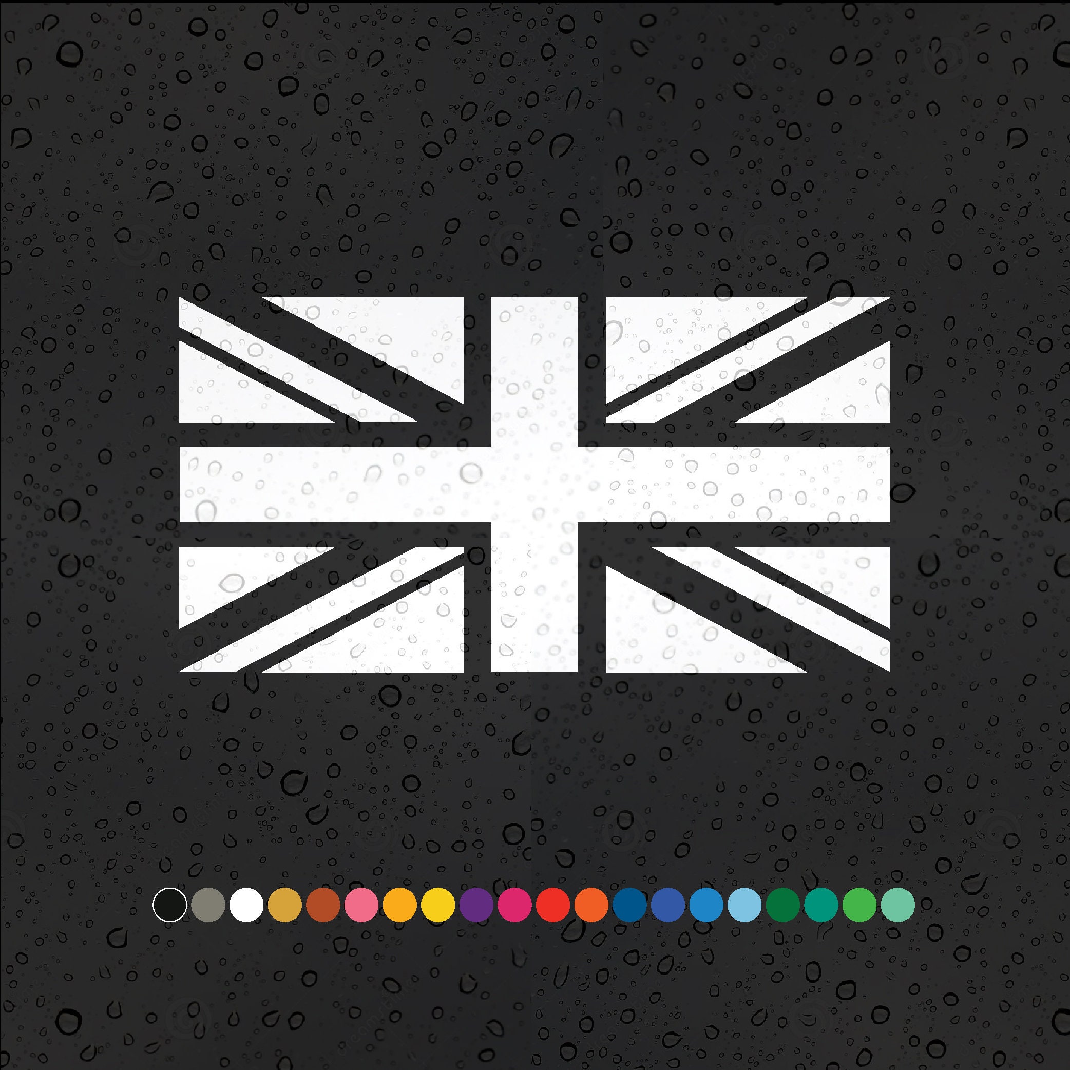 Adesivo Parete Vinile Adesivi Bandiera Union Jack GB Per Auto E Parete